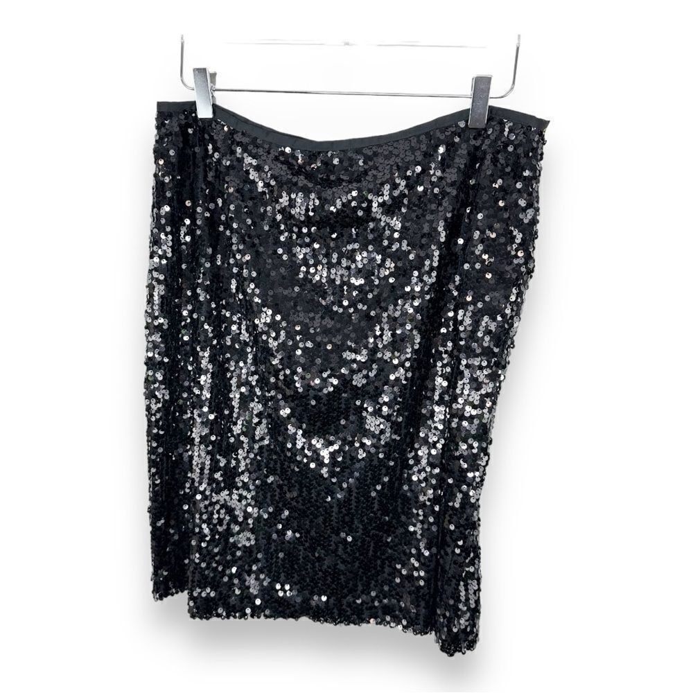 Calvin Klein Allover Sequin Straight Pencil‎ Skirt Size 12 Cocktail Party Formal